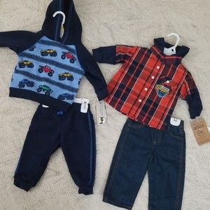 12m Boys sets sweatshirt & jeans NWT